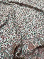 The Amritsar Store Men’s Cream Kani Jaal Shawl – Multicolor Paisley & Floral Weave - The Amritsar Store