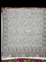 The Amritsar Store Men’s Cream Kani Jaal Shawl – Multicolor Paisley & Floral Weave - The Amritsar Store