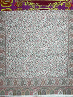 The Amritsar Store Men’s Cream Kani Jaal Shawl – Multicolor Paisley & Floral Weave - The Amritsar Store