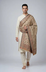 The Amritsar Store Men’s Extra Fine Wool Shawl – Colorful Paisley Design, Shawl For Men - The Amritsar Store