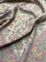 The Amritsar Store Men’s Extra Fine Wool Shawl – Colorful Paisley Design, Shawl For Men - The Amritsar Store