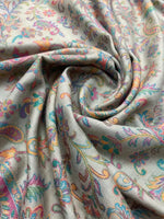 The Amritsar Store Men’s Extra Fine Wool Shawl – Colorful Paisley Design, Shawl For Men - The Amritsar Store