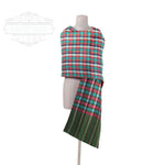 The Amritsar Store, Multicolor Bamboo Silk Scarf, Soft & Fine Quality with Check Pattern All Season - The Amritsar Store