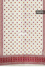 Phulkari Dupatta - Off-White with Pink & Orange Embroidery | The Amritsar Store - The Amritsar Store
