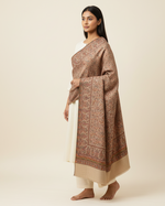 "The Amritsar Store Fine Wool Jaal Weave Shawl – Intricate Paisley Design