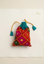 The Amritsar Store Phulkari Potli Bag – Punjabi Potli For Women - The Amritsar Store