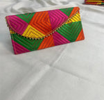 The Amritsar Store Multicolor Phulkari Shagun Envelope Punjabi Embroidered Shagun Lifafa for Wedding Gifts