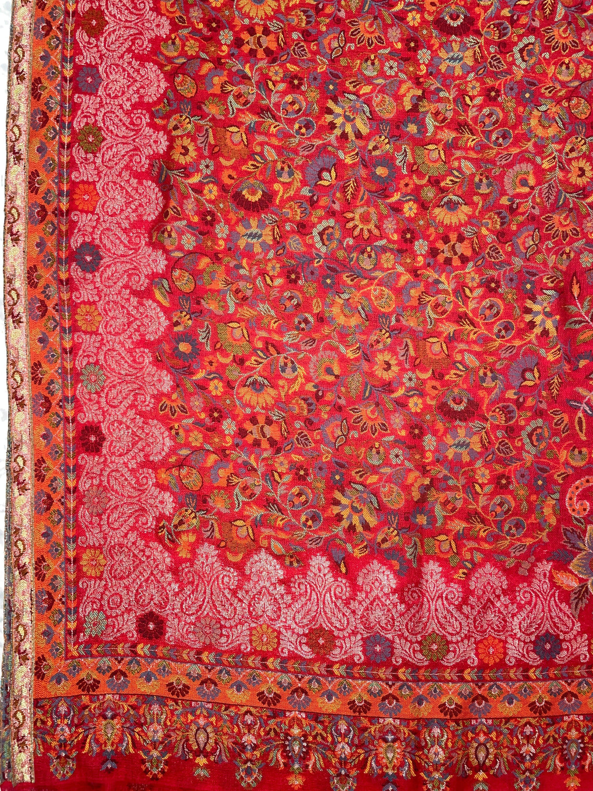 Women's Stole – Handcrafted Weave with Traditional Zari Border | The Amritsar Store - The Amritsar Store