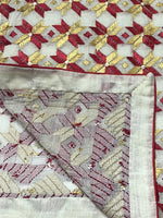 The Amritsar Store Beige Blossom Heritage Stole – Elegant Traditional Design for Women