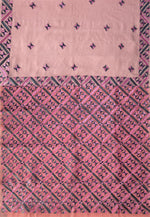 The Amritsar Store Phulkari Saree Hand Embroidered on elegant pink - The Amritsar Store