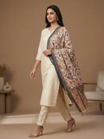 Women's Kalamkari Stole – Traditional Floral Designer Wrap | The Amritsar Store - The Amritsar Store