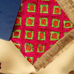 Phulkari Dupatta – Hand Embroidered Magenta Dupatta For Women | The Amritsar Store - The Amritsar Store