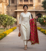 The Amritsar Store Phulkari dupatta with traditional hand embroidery in vibrant Punjabi floral motifs