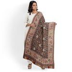 Women's Shawl, Kashmiri Kani Shawl, Traditional Paisleys Design, Warm Wool Rich Shawl, Large Wrap, Shawl For Women & Men - The Amritsar Store