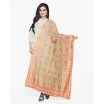 Phulkari Dupatta For Wedding Amritsari Handmade Embroidery Traditional Colorful Dupatta With Tassels Size 2.25 Mtr x 0.95 Mtr - The Amritsar Store