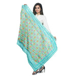 Phulkari Dupatta For Wedding Amritsari Handmade Embroidery Traditional Colorful Dupatta With Tassels Size 2.25 Mtr x 0.95 Mtr - The Amritsar Store