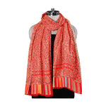 Women's Kani Faux Pashmina Shawl, Woven Jacquard Design With Woven Kashmiri Paisleys Shawl For Women with Size 2.10 x 1.10 mtr Perfect Wedding & Festive Gift - The Amritsar Store