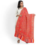 Women's Kani Faux Pashmina Shawl, Woven Jacquard Design With Woven Kashmiri Paisleys Shawl For Women with Size 2.10 x 1.10 mtr Perfect Wedding & Festive Gift - The Amritsar Store