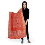Womens Kani Zari Stole, Navy Blue, Kashmiri Paisley Stole for Women Bamboo Silk Blended, Traditional Weave, Soft and Warm, Perfect Gift For Loved Ones - The Amritsar Store