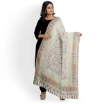 The Amritsar Store Womens Kani Zari Stole with Traditional Charm - The Amritsar Store