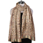 Mens Wool Shawl, Kashmiri Kani Fine Wool Shawl, Soft and Warm With Kashmiri Paisleys, Large Wrap Shawl, Light Weight 2.50 Mtr x 1.30 Mtr, Perfect Gift For Your Loved Ones. - The Amritsar Store