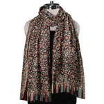 Mens Wool Shawl, Kashmiri Kani Fine Wool Shawl, Soft and Warm With Kashmiri Paisleys, Large Wrap Shawl, Light Weight 2.50 Mtr x 1.30 Mtr, Perfect Gift For Your Loved Ones. - The Amritsar Store