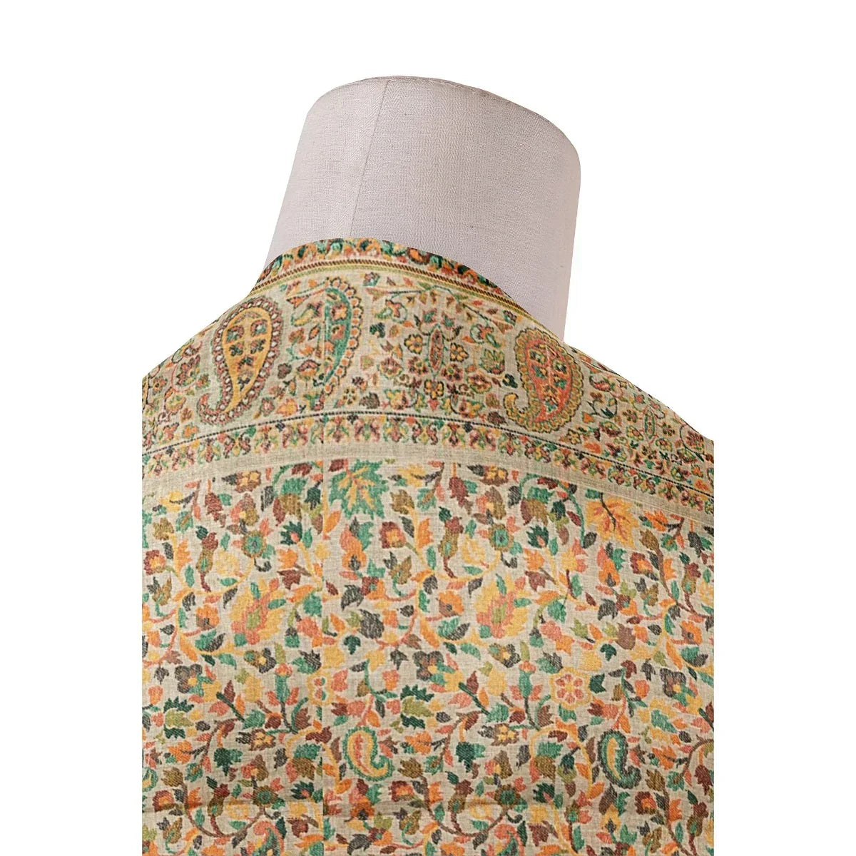 Mens Hand-Woven Kani Jamawar Shawl, Kashmiri Kani Fine Wool Shawl, Soft & Warm Shawl for Men, Kashmiri Paisley Woven Jacquard Size 2.65 x 1.35, Perfect Gift For Your Loved One's - The Amritsar Store