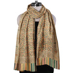 Mens Hand-Woven Kani Jamawar Shawl, Kashmiri Kani Fine Wool Shawl, Soft & Warm Shawl for Men, Kashmiri Paisley Woven Jacquard Size 2.65 x 1.35, Perfect Gift For Your Loved One's - The Amritsar Store