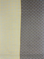 Two-Tone Houndstooth Reversible Wool Scarf – Yellow Grey Winter Scarf for Men & Women | The Amritsar Store - The Amritsar Store