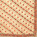 Classic Phulkari Dupatta In Golden Color With Red Embroidery by The Amritsar Store - The Amritsar Store