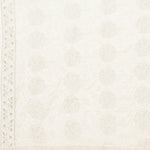 Pure Crepe Chiffon White Dyeable Dupatta With Sequence And Thread Work by The Amritsar Store - The Amritsar Store