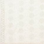 Pure Crepe Chiffon White Dyeable Dupatta With Sequence And Thread Work by The Amritsar Store - The Amritsar Store