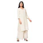 Chickenkari Luckhnawi Kurti Free Size Hand Carfted Top Tunic - The Amritsar Store