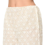 Off White Chikan Plazzo - The Amritsar Store