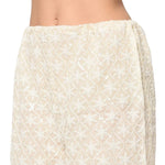 Off White Chikan Plazzo - The Amritsar Store