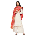 Alluring Handmade Embroidery Phulkari Full Jall Dupatta by The Amritsar Store - The Amritsar Store