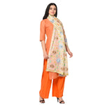Floral Off-White Phulkari Dupatta With Multicolor Embroidery by The Amritsar Store - The Amritsar Store