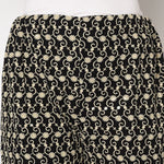 Black Plazzo With Off White Thread Work At The Bottom - The Amritsar Store