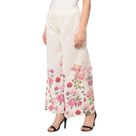 Plazzo With Multicolor Exclusively Printed Floral Design by The Amritsar Store - The Amritsar Store