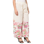 Plazzo With Multicolor Exclusively Printed Floral Design by The Amritsar Store - The Amritsar Store