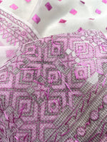 Phulkari Dupatta – Hand Embroidered Off White Dupatta for Women | The Amritsar Store - The Amritsar Store
