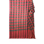 The Amritsar Store ,Multicolor Bamboo Silk Scarf, Soft & Fine Quality with Check Pattern Reversible - The Amritsar Store