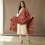 Women's Kalamkari Shawl – Handcrafted Traditional Art | The Amritsar Store - The Amritsar Store