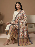 Women's Kalamkari Stole – Traditional Floral Designer Wrap | The Amritsar Store - The Amritsar Store