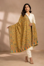 Women's Kashmiri Jaal Weave Shawl – Multicolor Paisley Designer Wrap | The Amritsar Store - The Amritsar Store