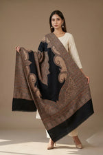 Shawl for Women – Elegant Kashmiri Jamawar with Paisley Motifs | The Amritsar Store - The Amritsar Store