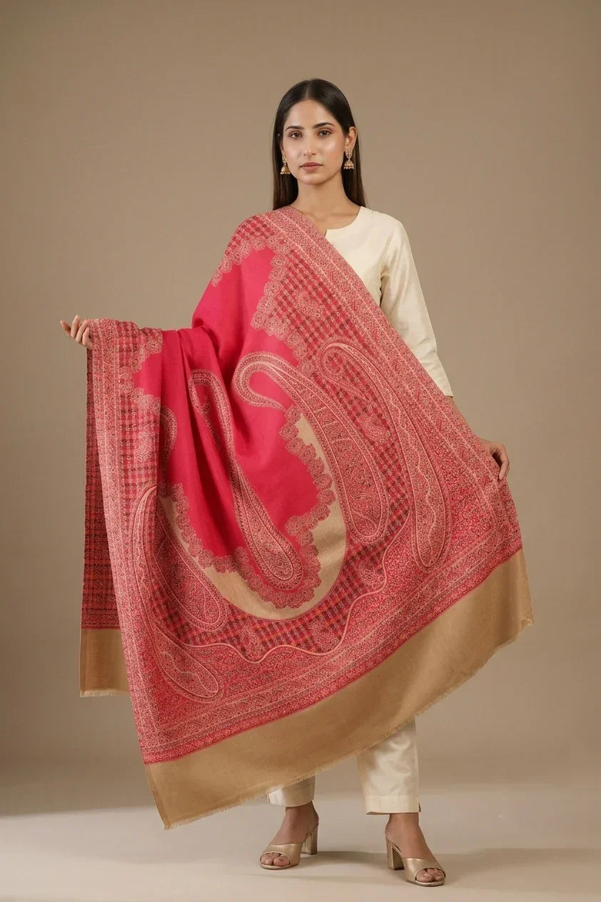 Women's Shawl Kashmiri Jamawar – Luxurious Warmth & Timeless Style | The Amritsar Store - The Amritsar Store