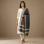 Shawl For Women Kashmiri Zari Shawl with Four Side Border | The Amritsar Store - The Amritsar Store