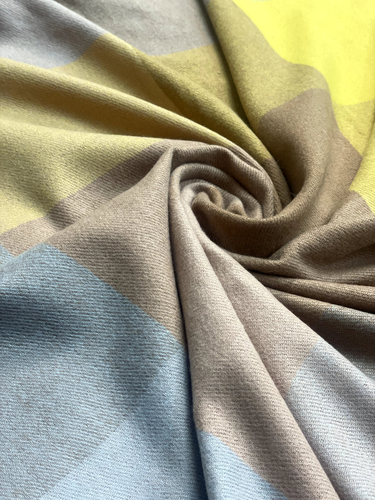 The Amritsar Store soft pastel checked winter scarf for women, lightweight and elegant cold-weather accessory