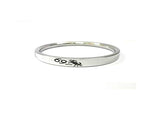 Stainless Steel Sun Sign Unisex Punjabi Kada with engraved zodiac symbol by The Amritsar Store, sleek silver finish bracelet for men and women